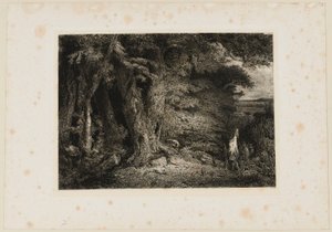 The Forest Entrance. Beraldi 74 by Paul Huet