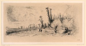 Saulée near Paris by Paul Huet