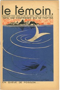 Cover for the Magazine The Temoin, Satirical in Colours, 21 April 1935