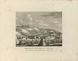 Siege and Taking of the City of Lyon: October 9, 1793 by Paul Jacob Laminit