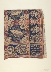 Jacquard Coverlet by Paul Kelly