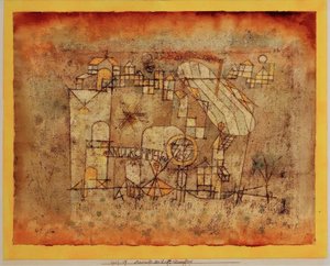 Arrival of the Airship by Paul Klee