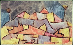 Austere Mountain Shape by Paul Klee