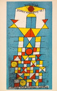 Bauhaus Exhibition. Postcard, 1923