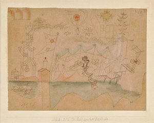 Drawing for the Boat Rental, 1918 by Paul Klee