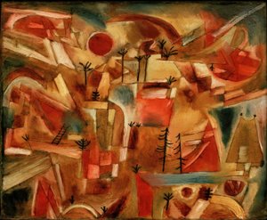 Rocky Landscape (with Palms and Firs) by Paul Klee