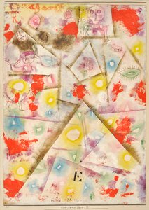 Feuille commémorative E Gedenkblatt E, 1924 by Paul Klee