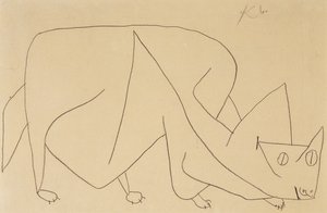 Lurking Cat by Paul Klee