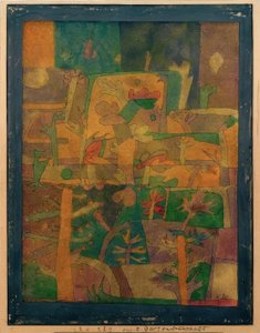 Oriental Garden Landscape by Paul Klee