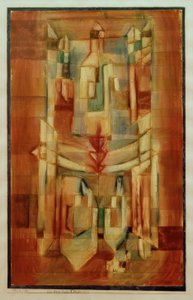 P. Klee, The House to the Arrow of the Flyer / Painting, 1922