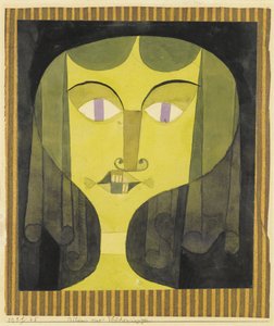Portrait of a violet-eyed woman by Paul Klee