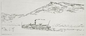 Steamboat on the Thuner Sea by Paul Klee