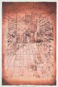Switzerland, Bern, Room Perspective with Inhabitants
