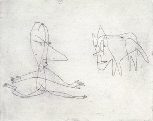 Why Does He Run? by Paul Klee