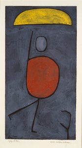With an Umbrella by Paul Klee