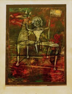 Dwarf Herald on Horseback by Paul Klee
