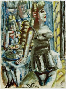 Three Women with Baumkuchen by Paul Kleinschmidt