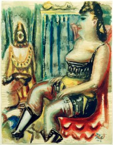 Woman with Yellow Garter by Paul Kleinschmidt