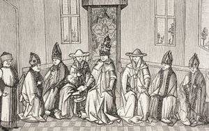 Peter the Hermit Delivering the Message of Simeon to Pope Urban II by Paul Lacroix