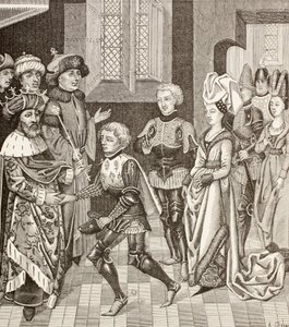 Reception of Gautier-Sans-Avoir by the King of Hungary by Paul Lacroix