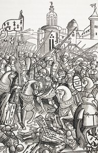 The Battle of Auray, France, September 29 by Paul Lacroix