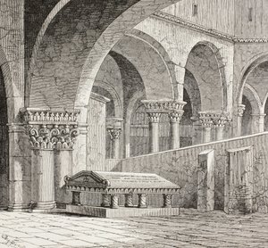 Tomb of Godfrey de Bouillon, c.1060-1100, Church of the Holy Sepulchre, Jerusalem by Paul Lacroix