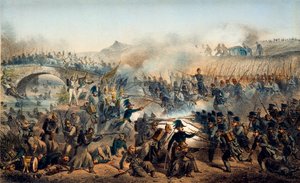 The Battle of the Chernaya River on August 16, 1855 by Paul Levert
