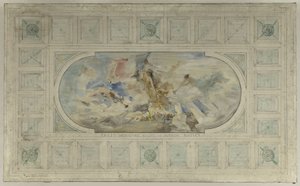 Sketch for the Entrance Hall of the Hôtel de Ville: Modern Paris Welcomes the Entire World by Paul Louis Delance