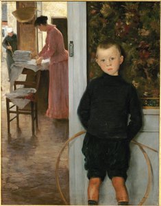Woman and Child in a Room