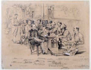 The Members of the Redaction of the Magazine Le Chat Noir