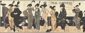 Aux Trois Quartiers Paris, Winter Fashions 6 October 1913 by Paul Méras