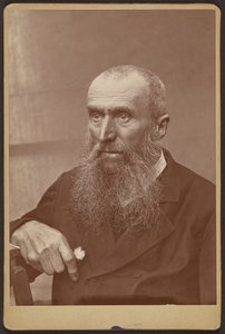 Portrait of a man with sideburns and a beard by Paul Nadar