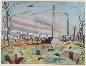 A Canadian Monument, from British Artists at the Front, Continuation of The Western Front, Part Three by Paul Nash