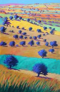 Cotswolds Towards Bredon, 2021 by Paul Powis