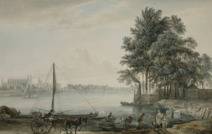 A View of Eton College from the Thames by Paul Sandby