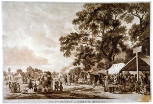 Army camp in Hyde Park, London by Paul Sandby