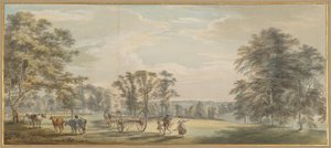 Dawn in Luton Park by Paul Sandby