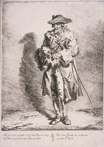 Flint and steel seller, Cries of London, 1760 by Paul Sandby
