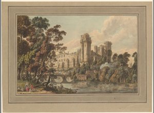 View of Warwick Castle by Paul Sandby