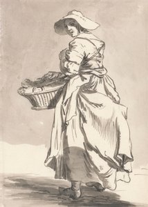 London Cries: Flowers by Paul Sandby