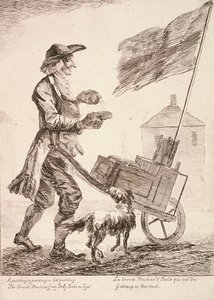 Pudding Seller, Cries of London by Paul Sandby