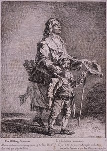 The Walking Stationer, Cries of London, 1760