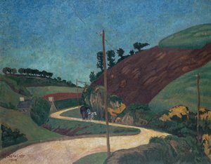 The Stagecoach Road in the Country with a Cart by Paul Sérusier