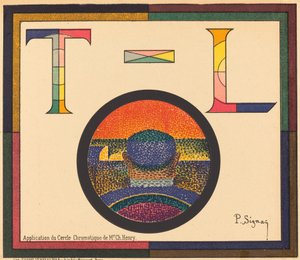 Application of the Chromatic Circle by Mr. Ch. Henry by Paul Signac