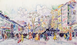 Carnival at Nice by Paul Signac