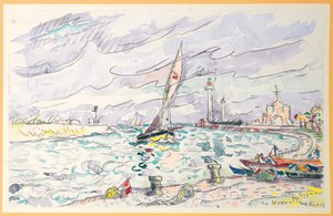 Ciboure, Saint-Jean-de-Luz by Paul Signac
