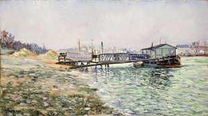 The Seine at the Jardin des Plantes by Paul Signac