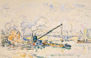 The Mirabeau Bridge. The Sand Heap by Paul Signac