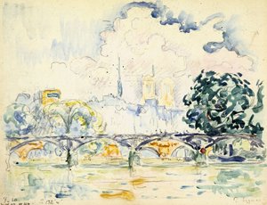 The Pont des Arts by Paul Signac
