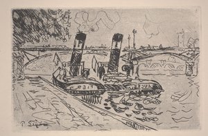 Le Pont des Arts by Paul Signac